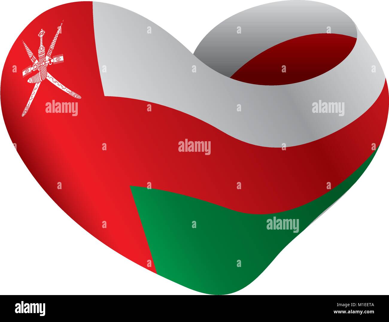 Oman Flag, Vector Illustration Stock Vector Image & Art - Alamy