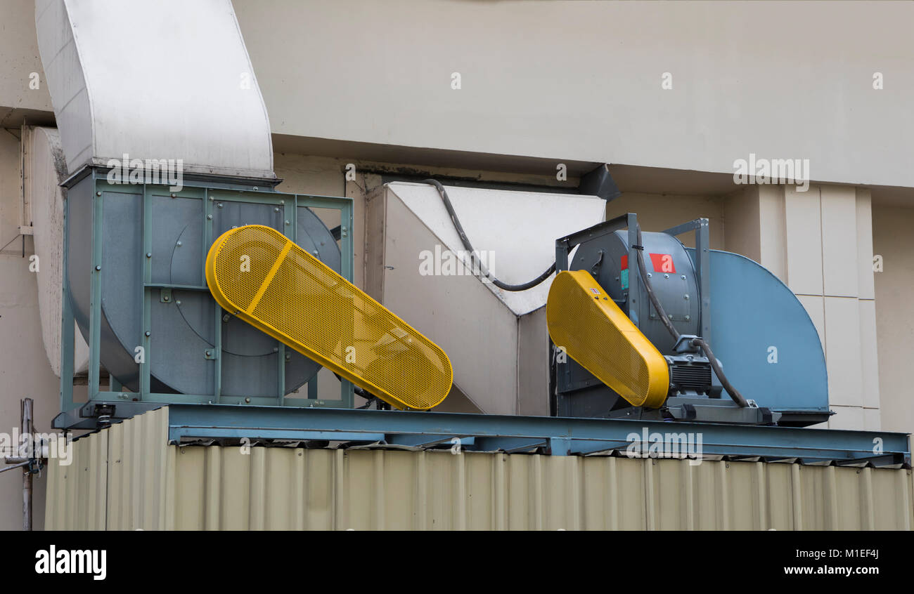 Belt Guard safety protection for motor of air blower Stock Photo Alamy