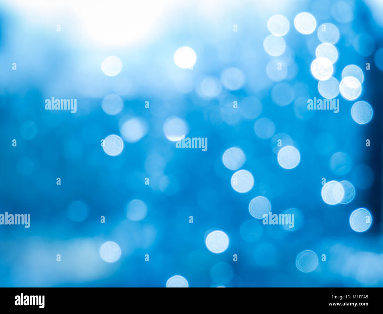 Baby Blue Background With Small White Flowers And Bokeh With Copy Space  Stock Photo - Download Image Now - iStock