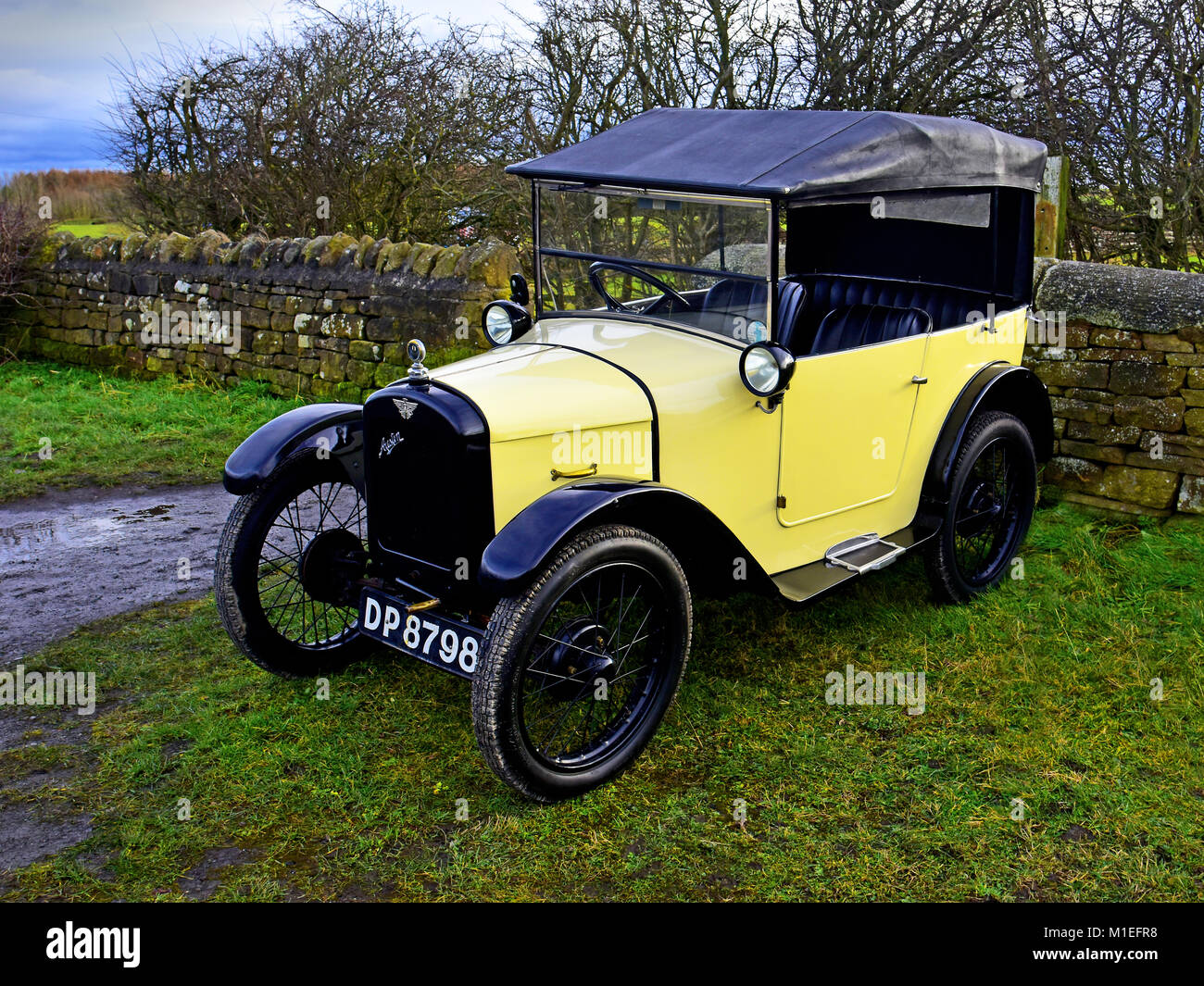 Austin 7 vintage car at Shildon Railway Museum Stock Photo