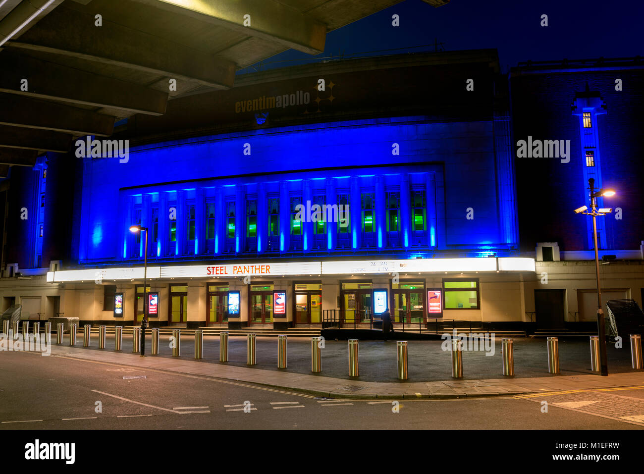 Eventim Apollo Theatre Hammersmith at night Stock Photo Alamy Eventim Apollo Theatre Hammersmith at night Stock Photo Alamy