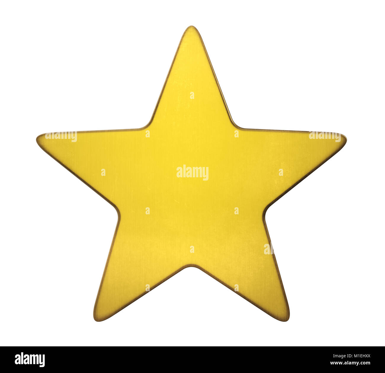 Golden Star Isolated Stock Photo Alamy