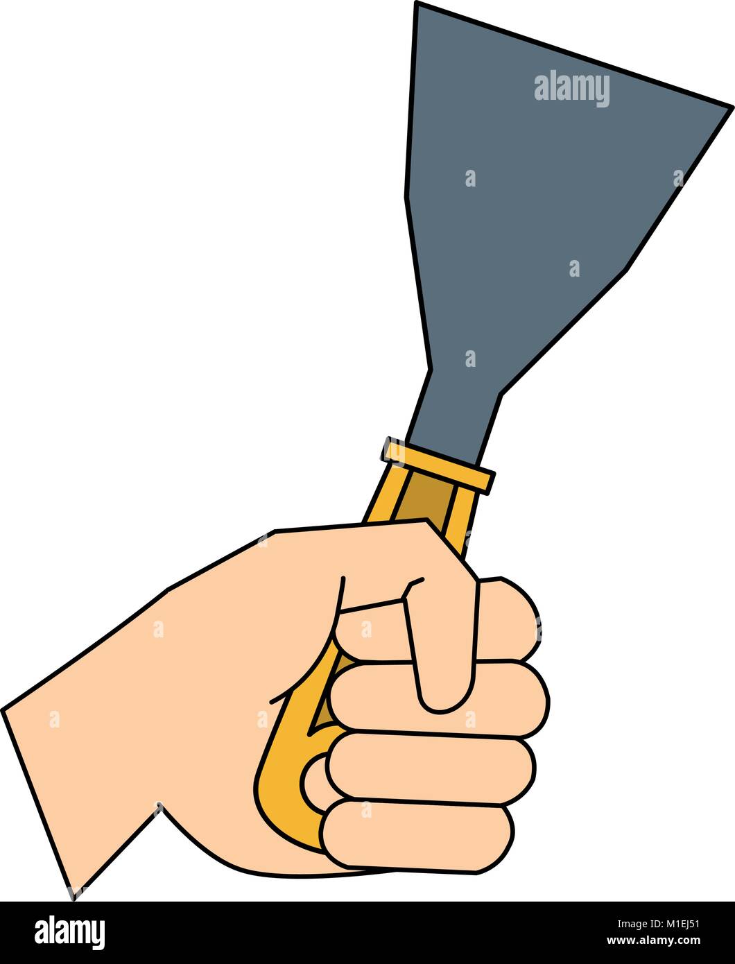 Hand holding spatula Stock Vector Image & Art Alamy