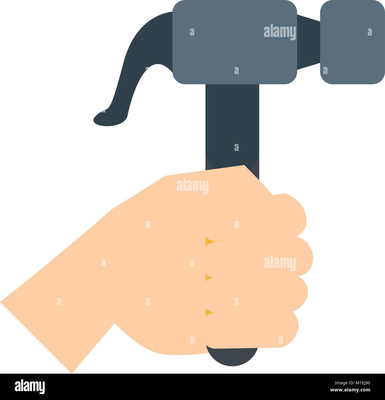 Hand holding hammer Stock Vector Image & Art - Alamy