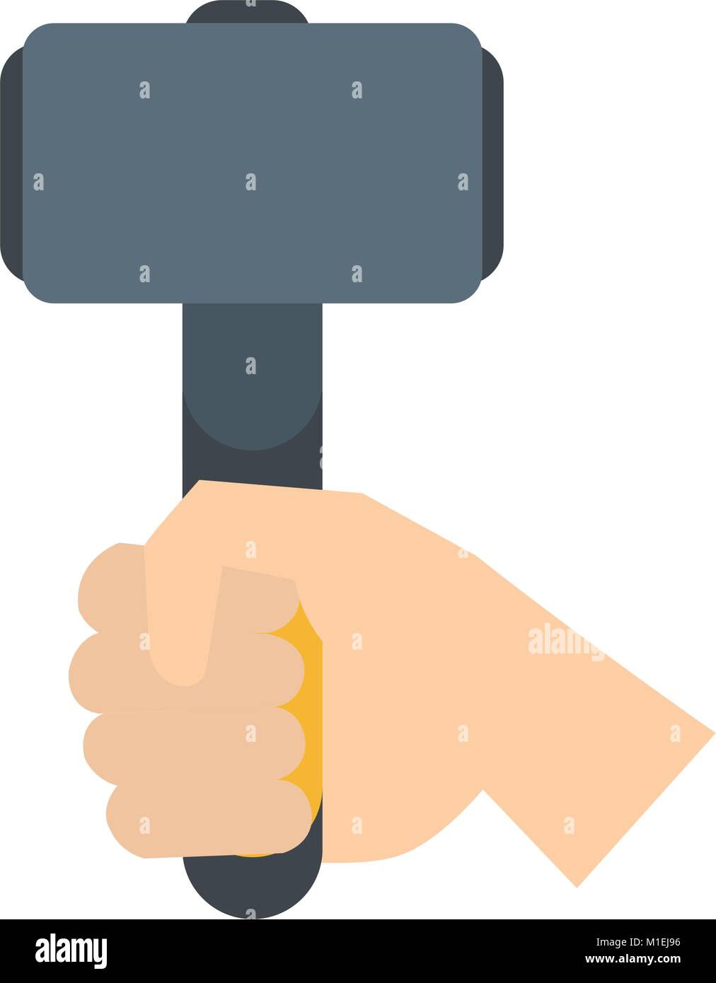 Hand holding hammer Stock Vector Image & Art - Alamy