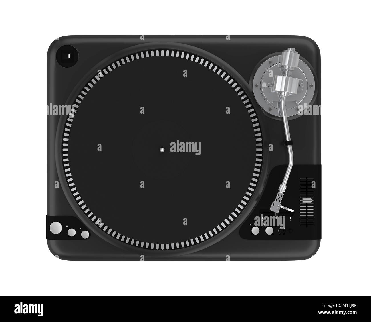 DJ Turntable Isolated Stock Photo Alamy