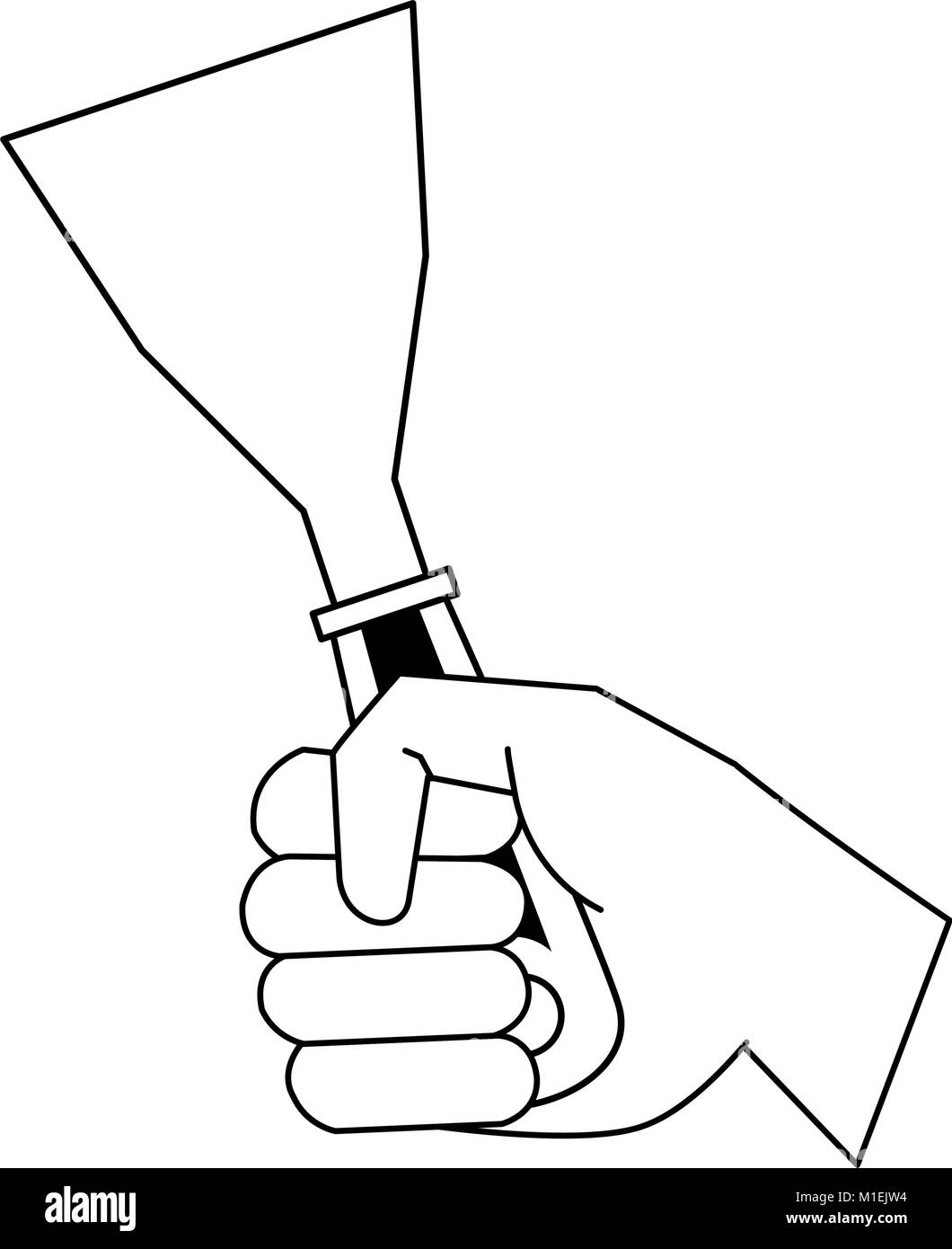 Hand holding spatula Stock Vector Image & Art Alamy