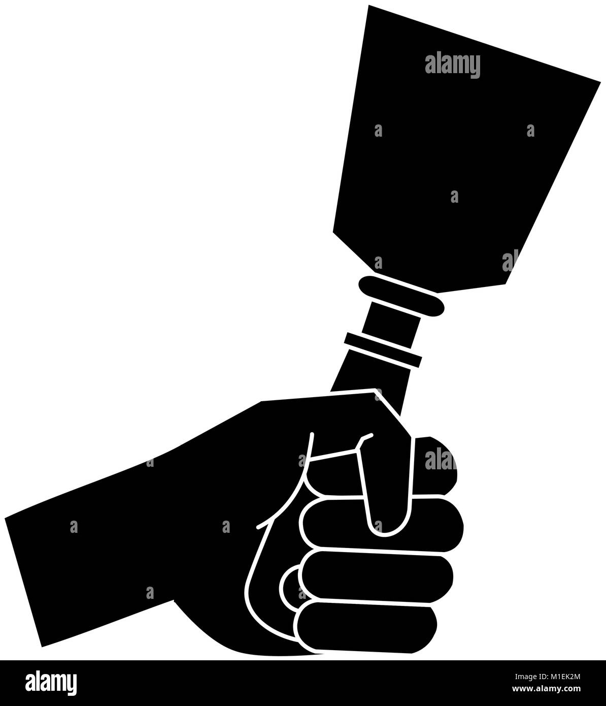 Hand holding spatula Stock Vector Image & Art Alamy