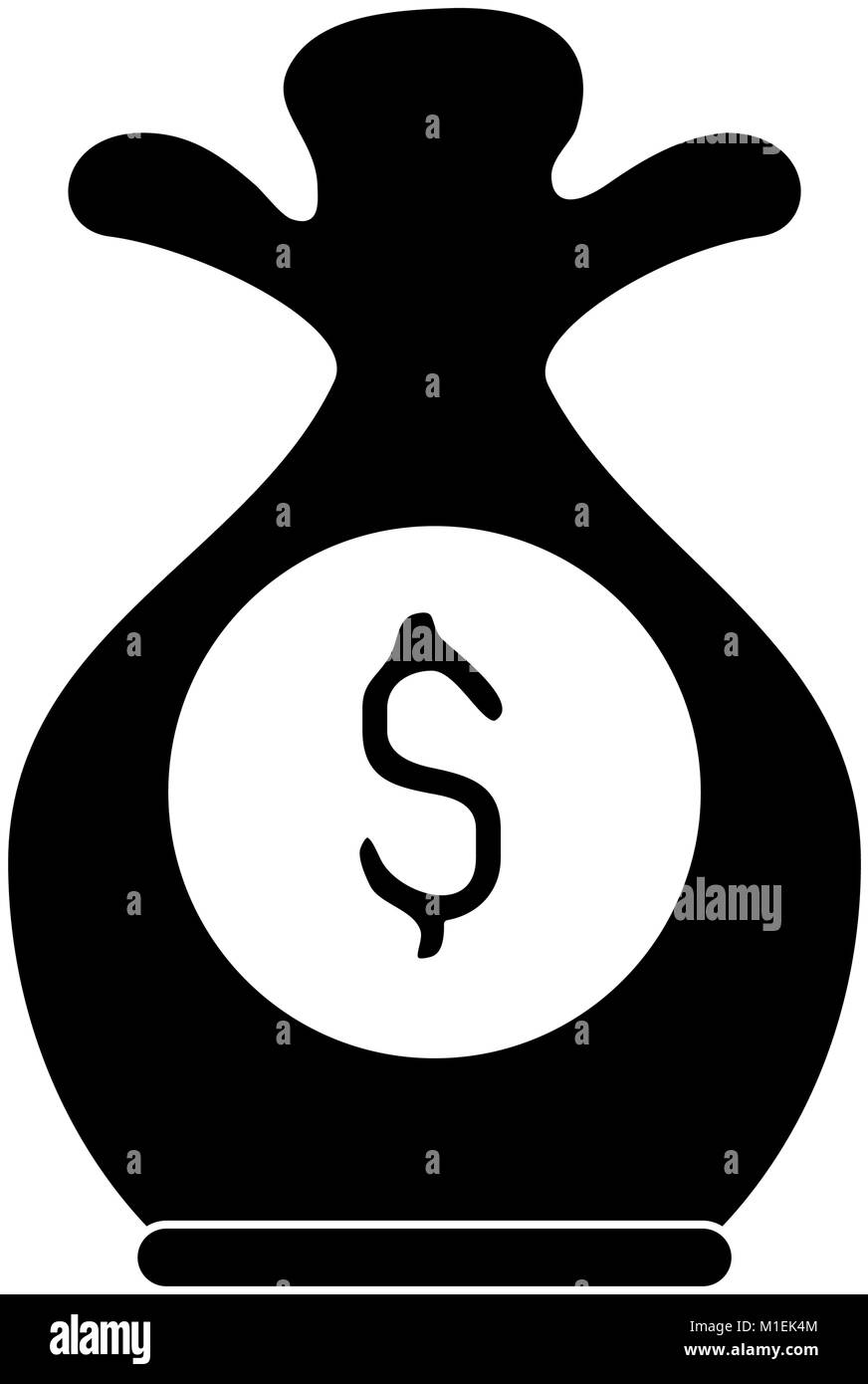 Money bag isolated Stock Vector Image & Art - Alamy