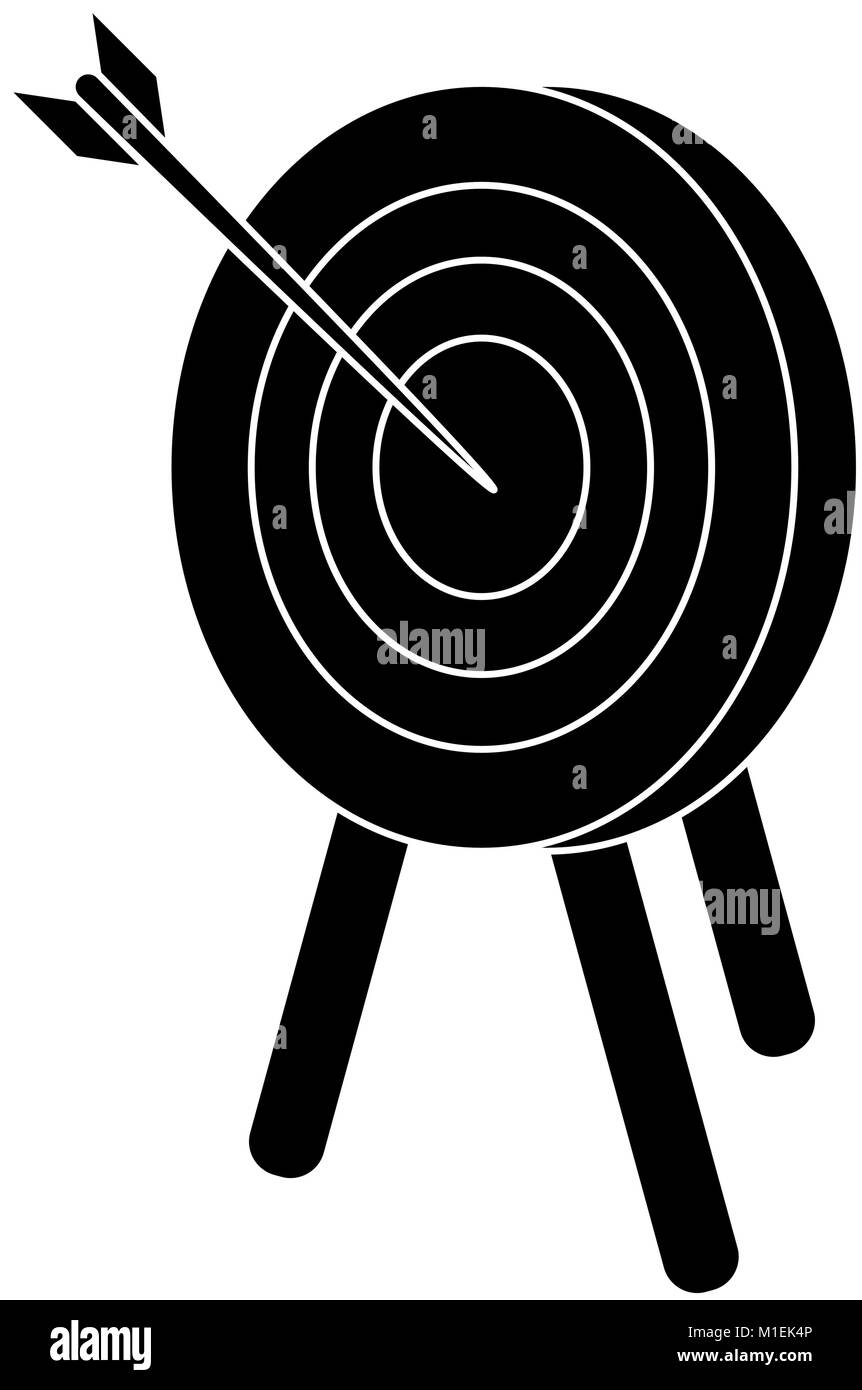 Archery Target Board Black And White Stock Photos Images Alamy