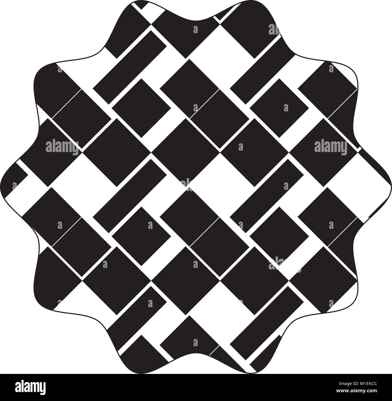 star with seamless pattern shapes background style vector illustration ...