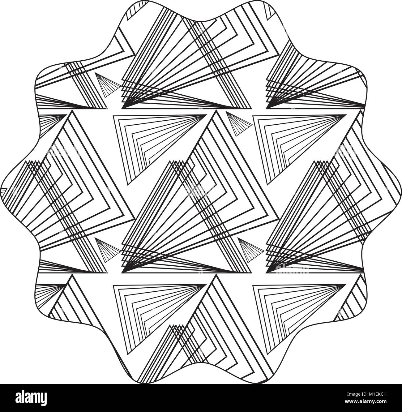 star with pattern graphic shapes background decoration vector ...