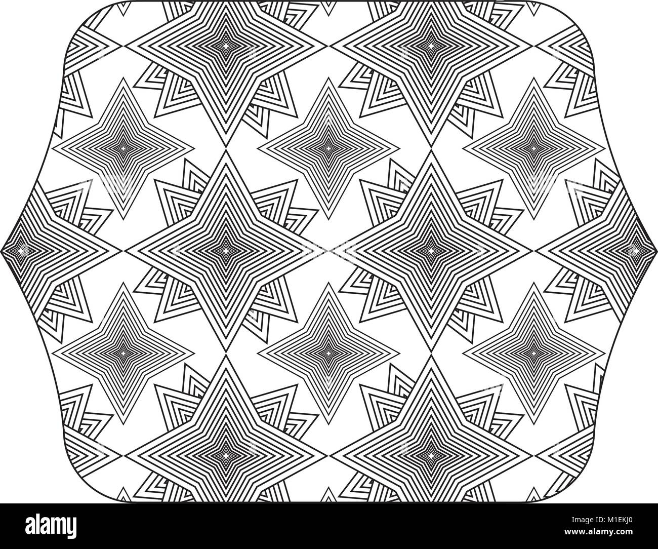 rectangle with pattern seamless shapes background design vector ...