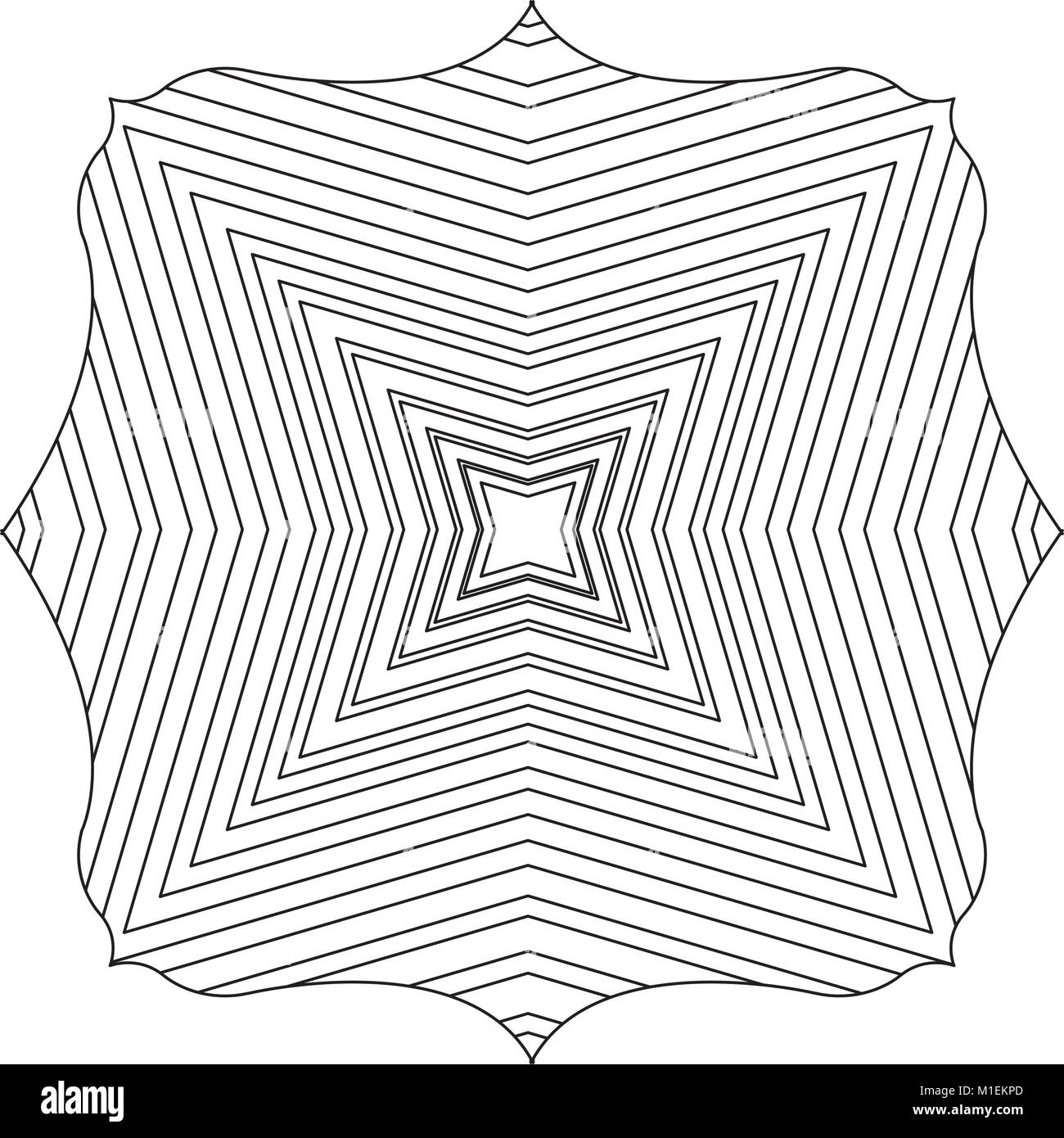line square with pattern abstract shapes background design Stock Vector ...