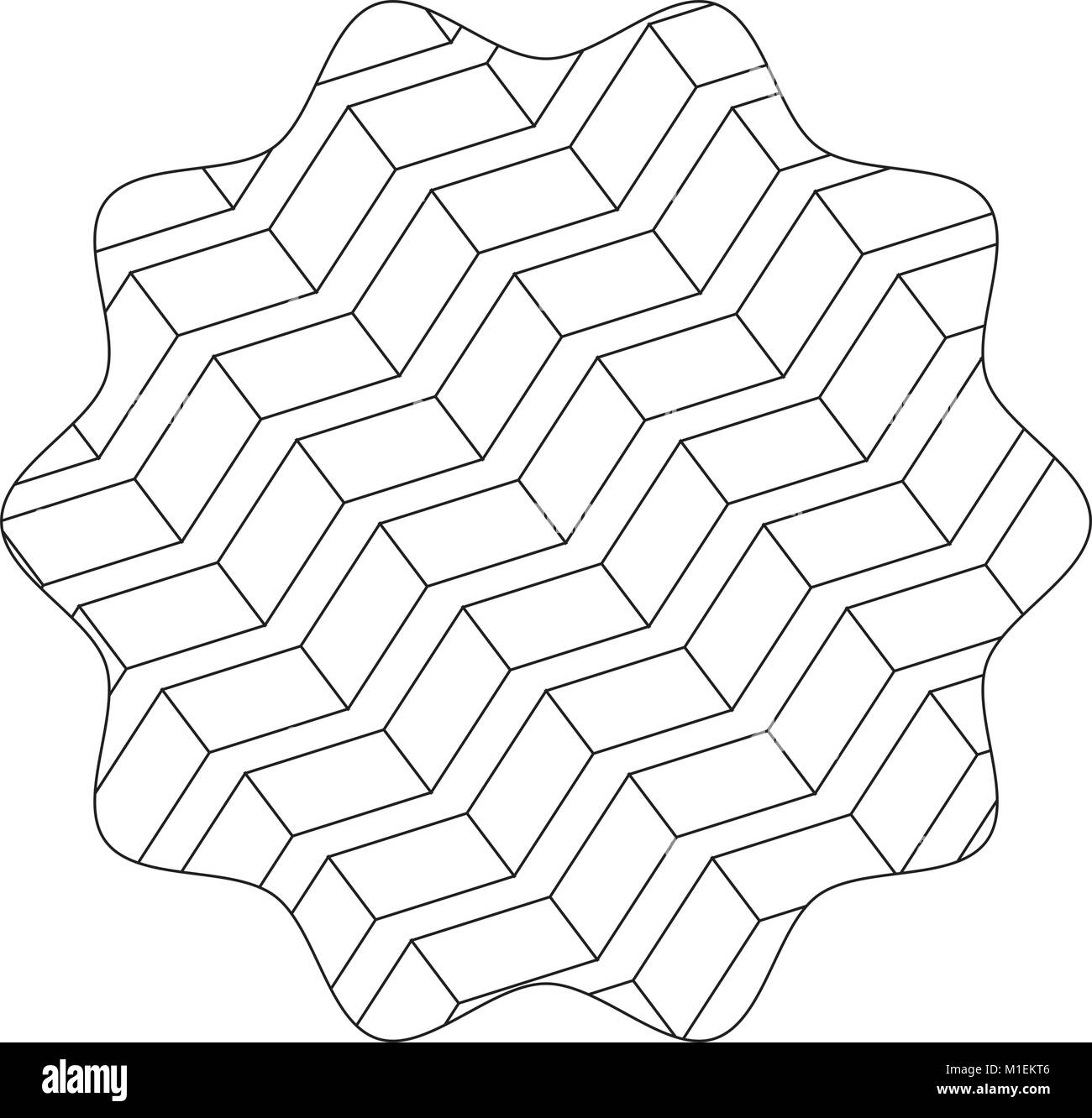 line star with pattern geometric shapes background decoration vector ...