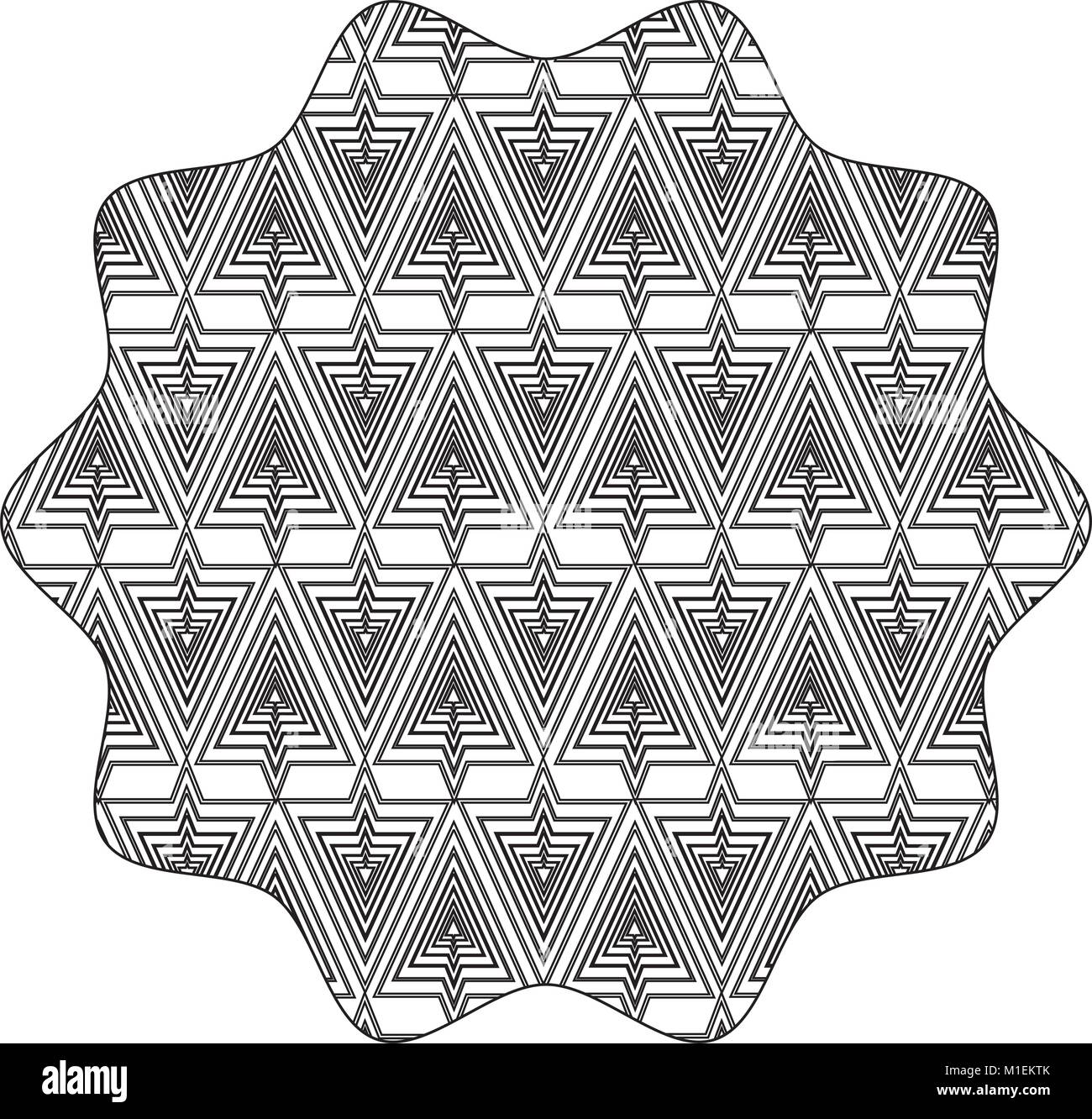 line star with pattern seamless shapes background decoration Stock ...