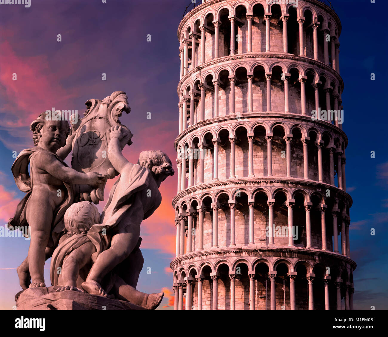 IT - TUSCANY: Leaning Tower of Pisa Stock Photo