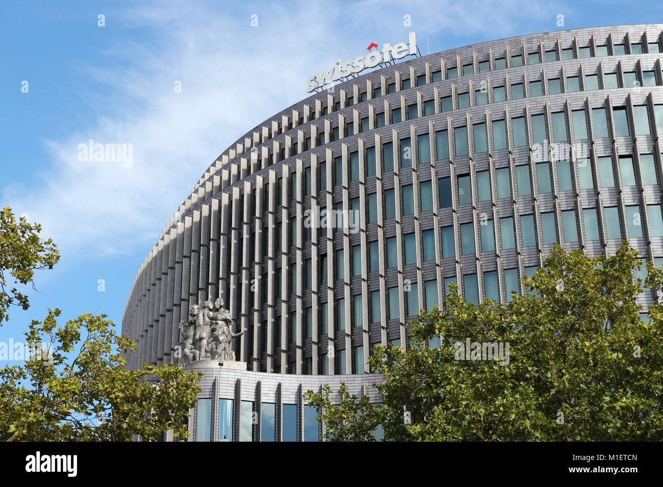 BERLIN, GERMANY - AUGUST 27, 2014: Swissotel hotel in Berlin. It is part of FRHI Hotels & Resorts group which 105 hotels and resorts and employs 42,00 Stock Photo