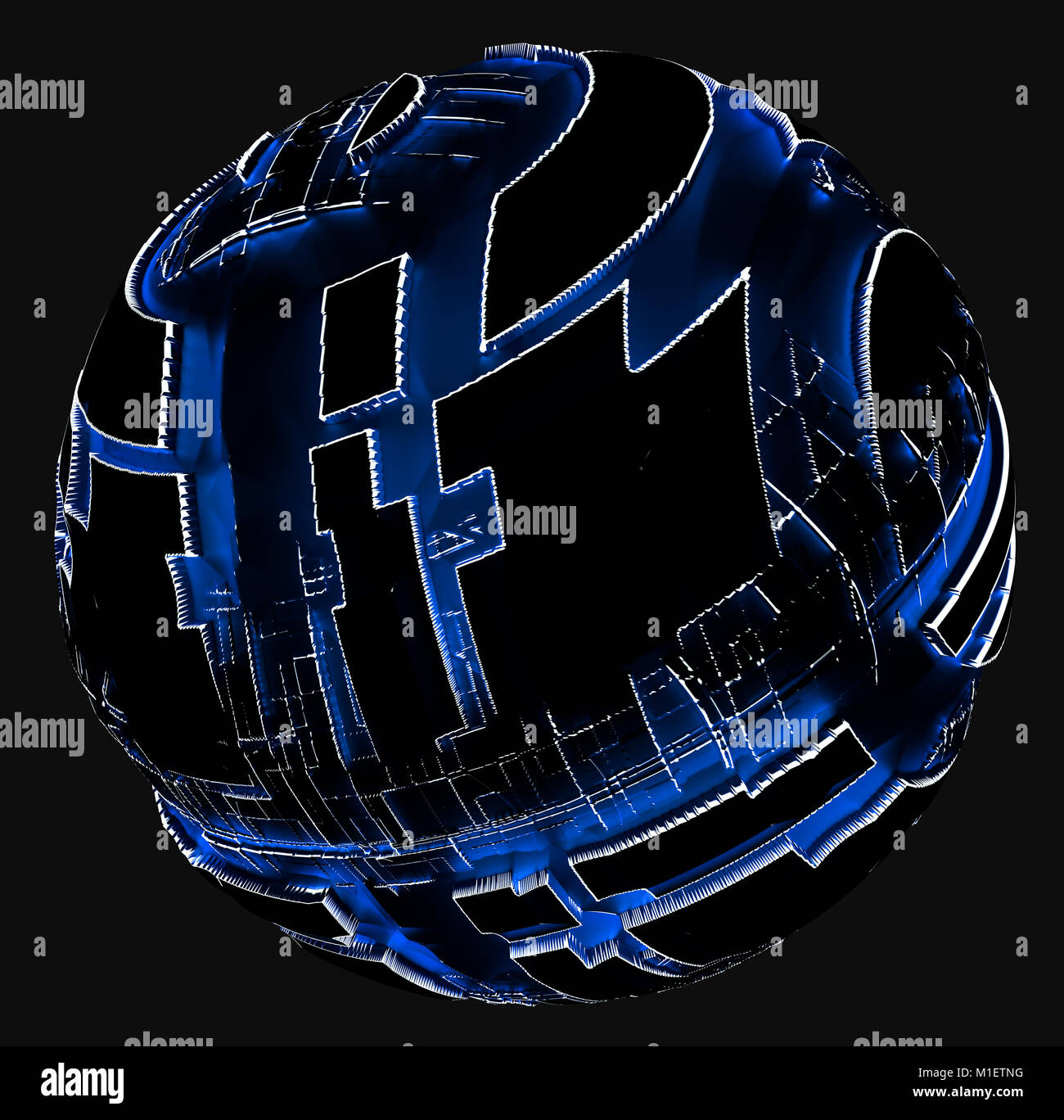 Wireframe sphere hi-res stock photography and images - Alamy