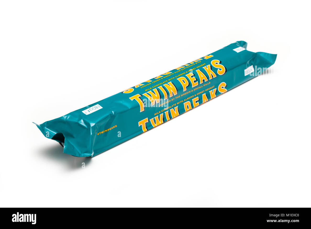 Poundland's Twin Peaks £1 chocolate bar a Toblerone bar lookalike