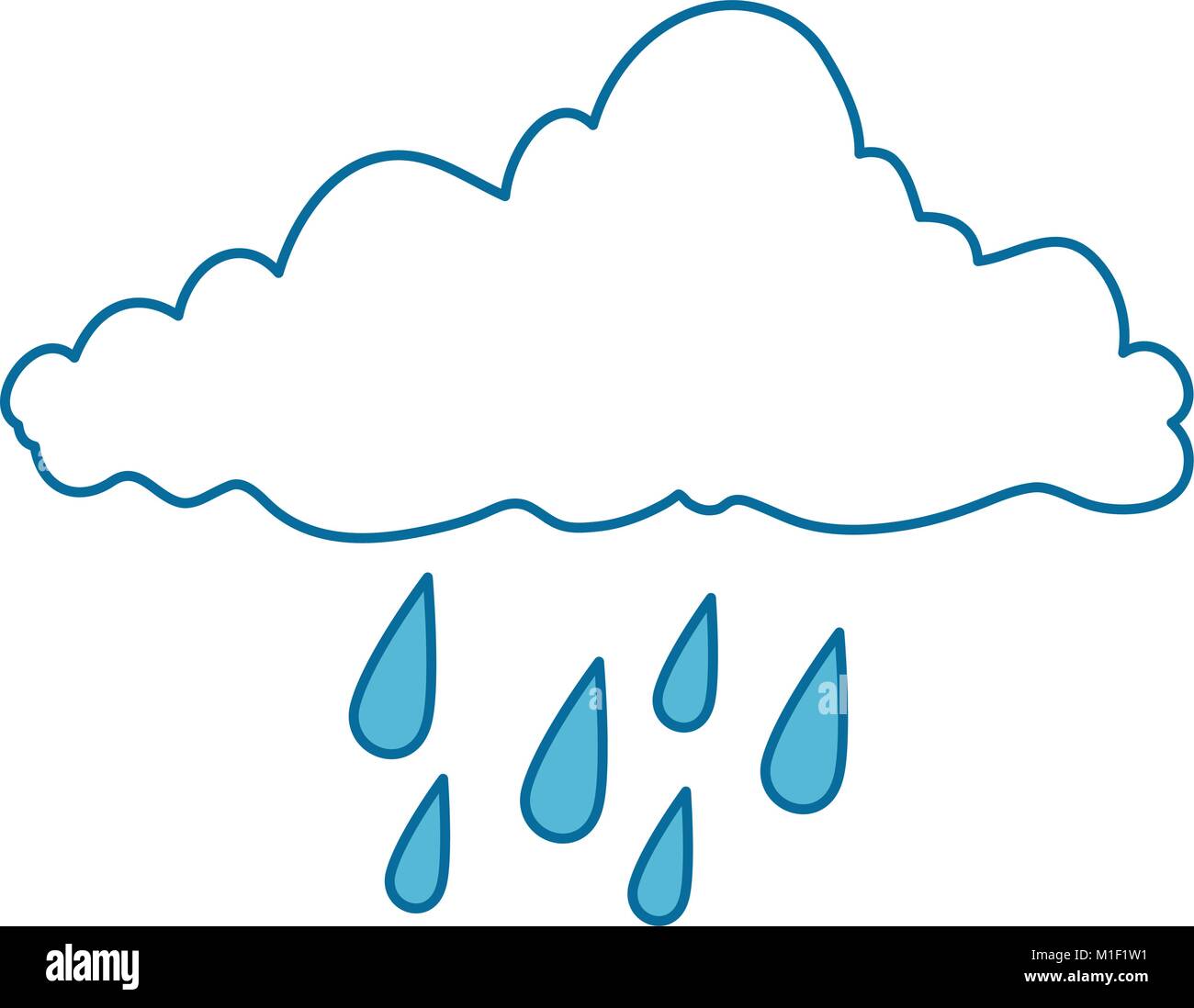 weather cloud rainy icon vector illustration design Stock Vector Image ...