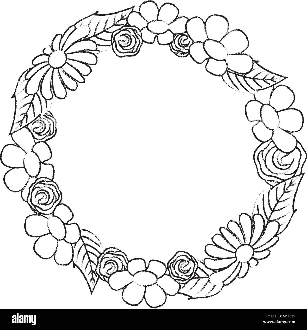 Free Vector  Hand drawn floral circular frame set