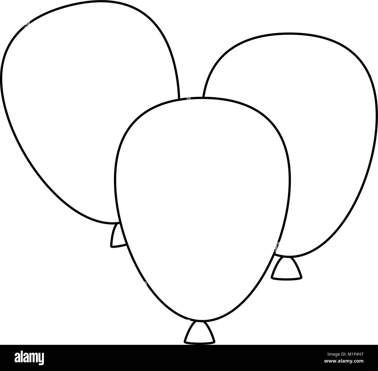 balloons air party decorative Stock Vector Image & Art - Alamy