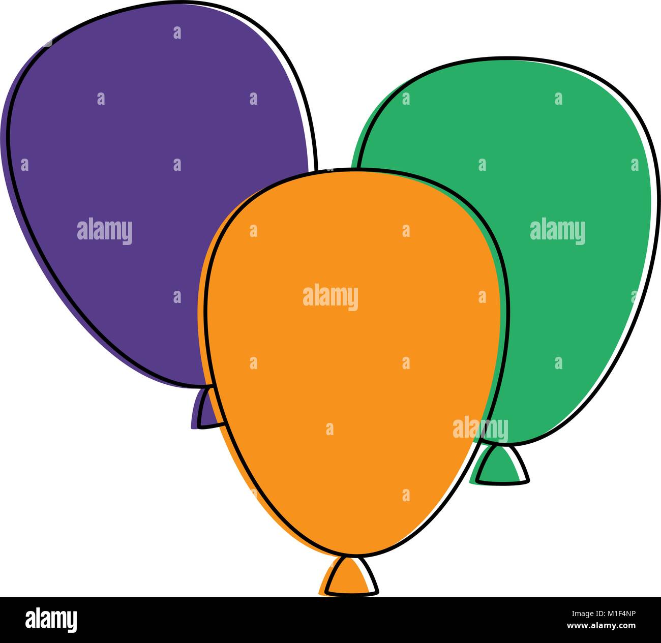 balloons air party decorative Stock Vector Image & Art - Alamy