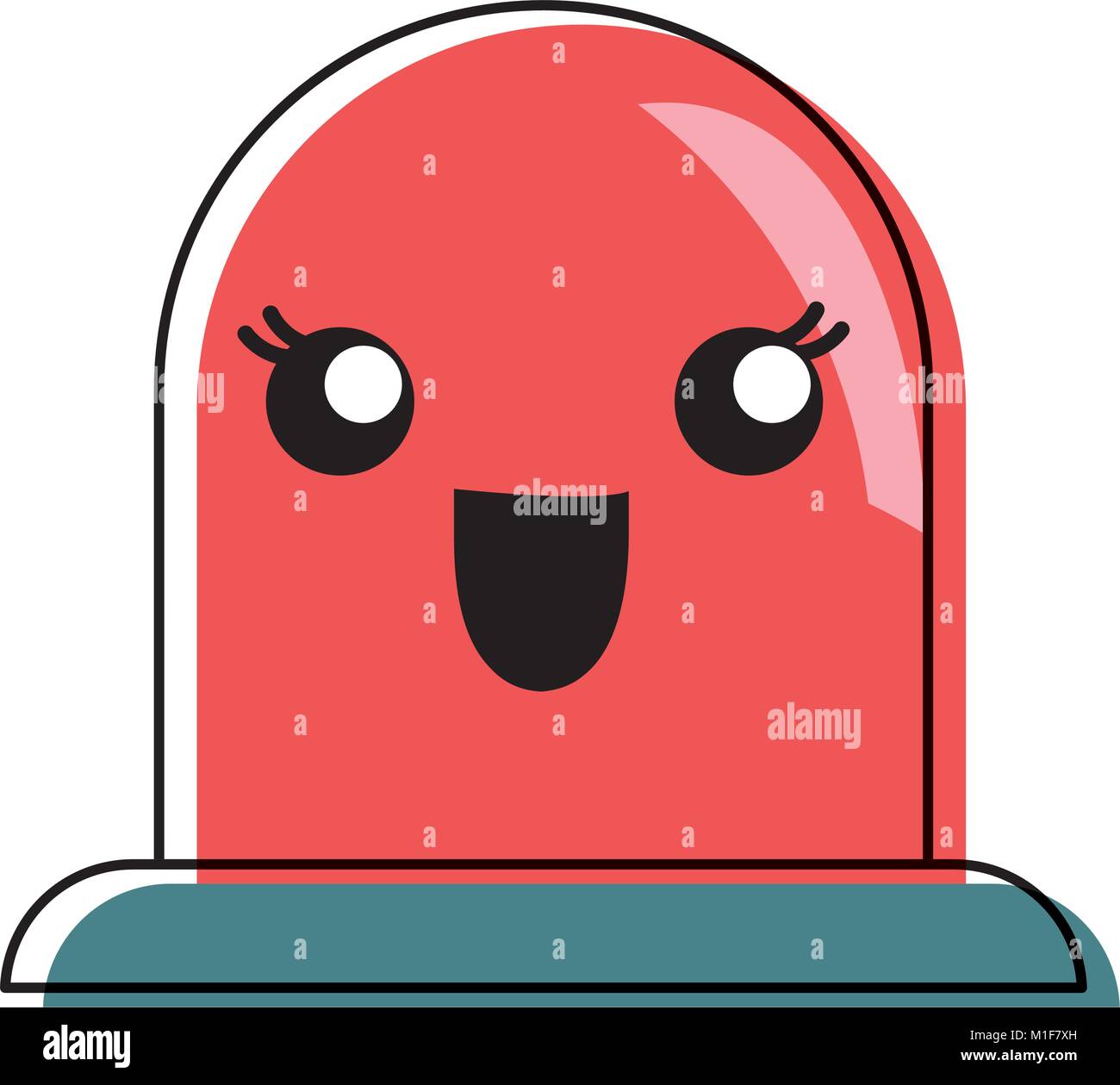 kawaii siren icon Stock Vector Image & Art - Alamy