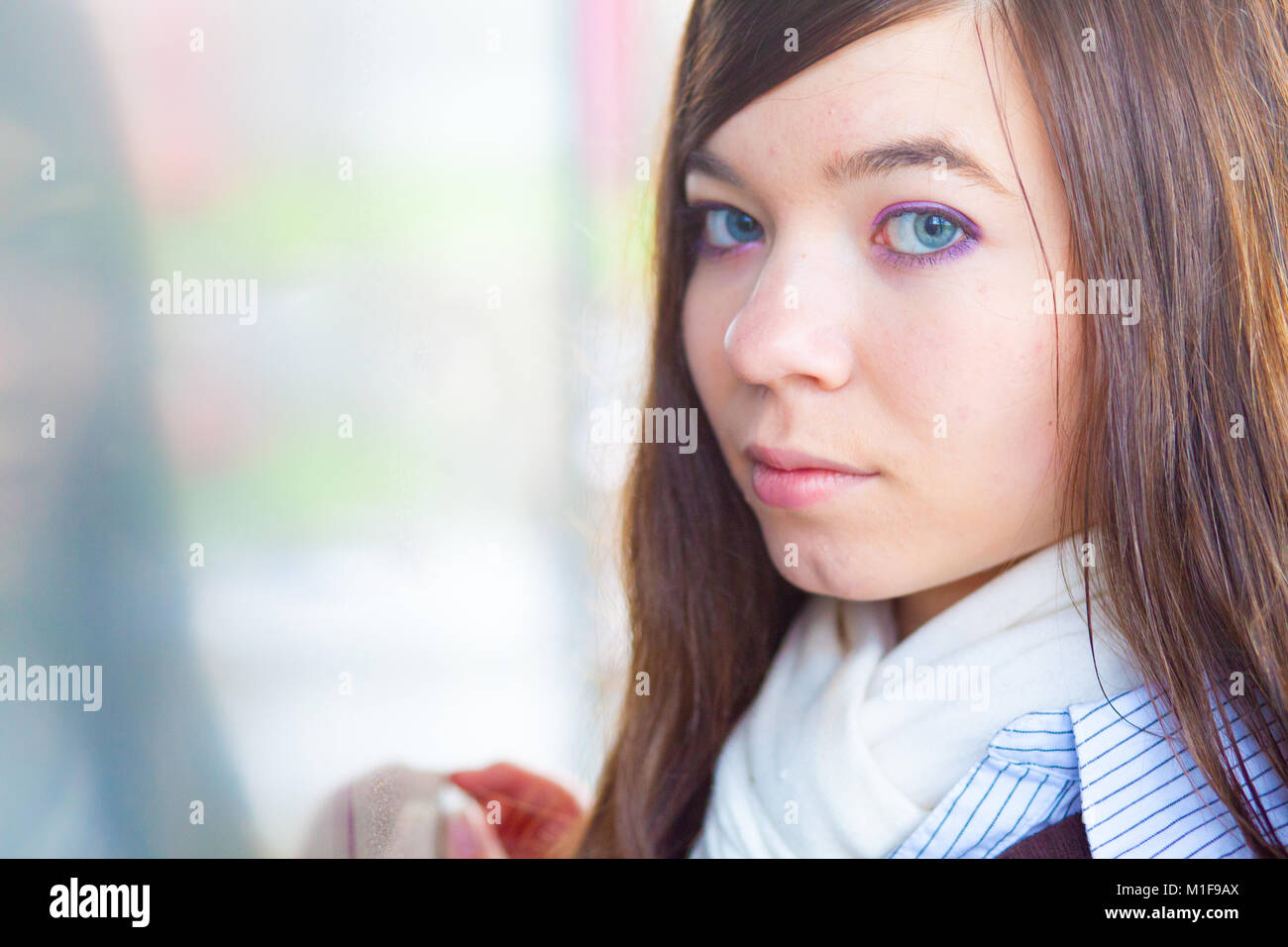portrait of teen girl Stock Photo