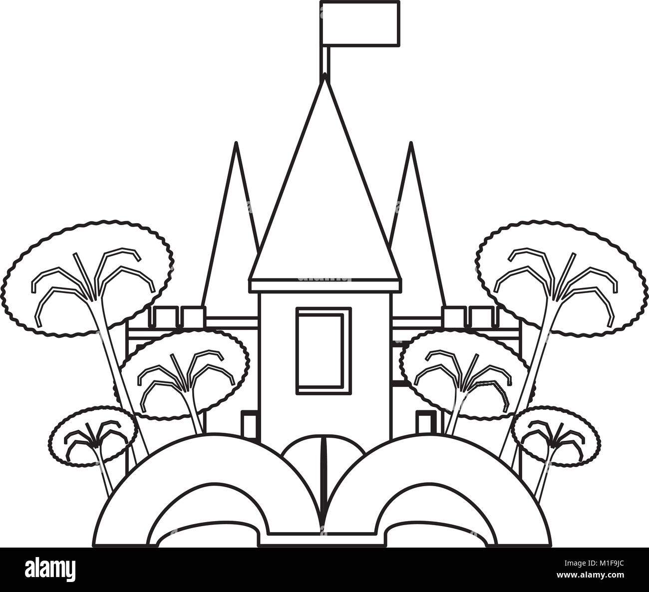 Medieval castle design Stock Vector Image & Art - Alamy