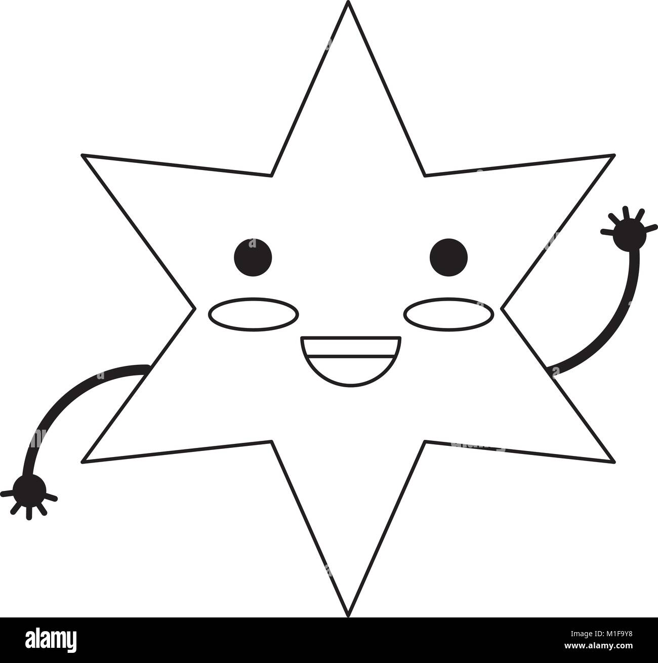 kawaii star icon Stock Vector Image &amp; Art - Alamy