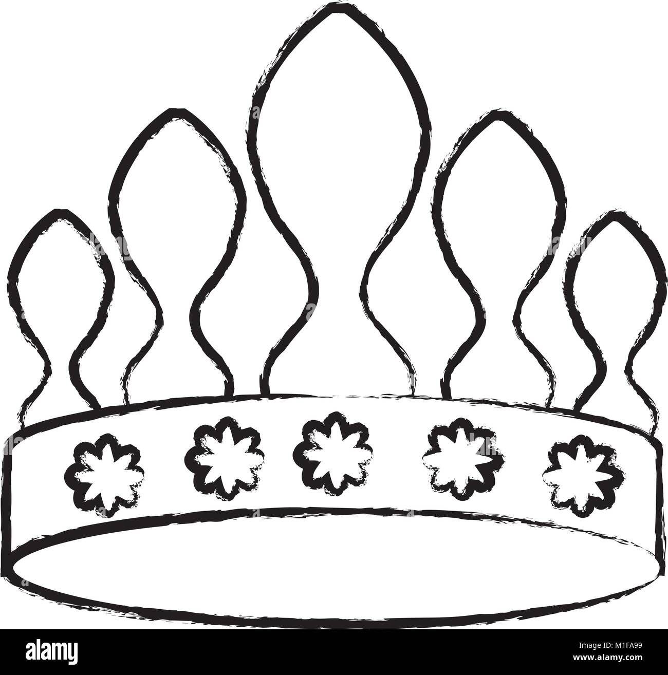 Queen crown icon image Stock Vector