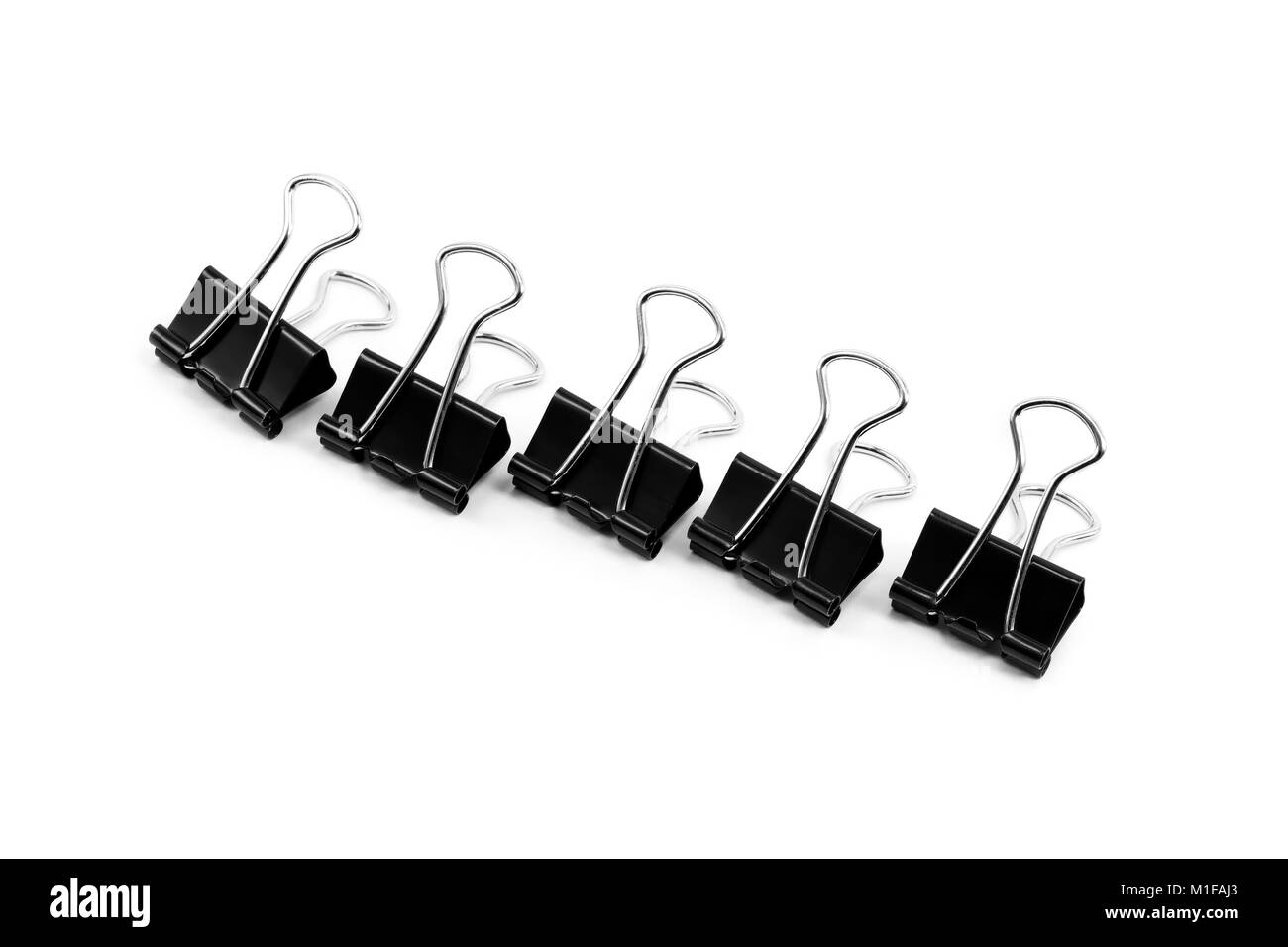Binder clip, Paper clip isolated on white background Stock Photo Alamy