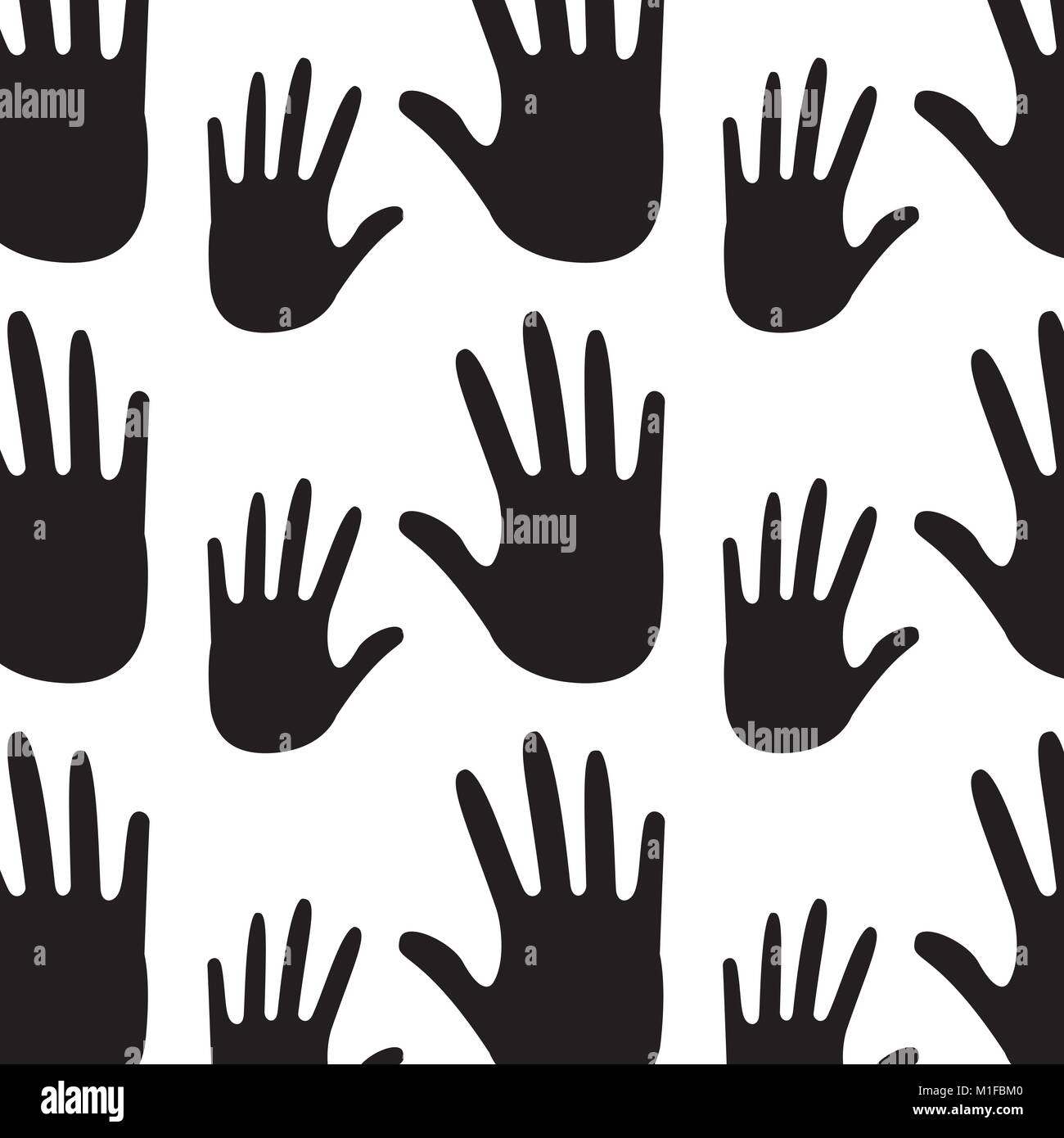 seamless pattern opened hands support symbol Stock Vector Image & Art ...