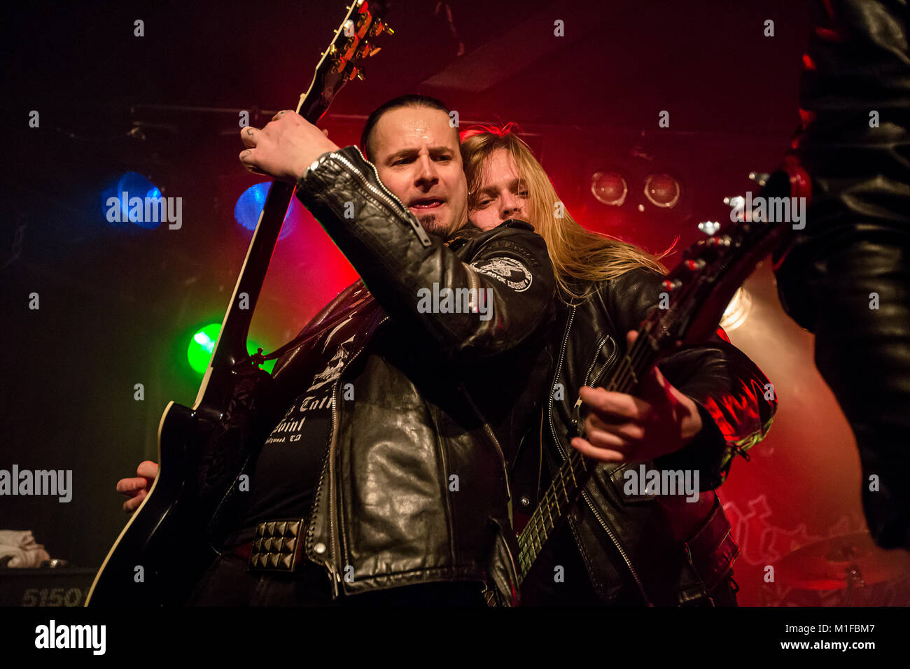 Copenhagen, Denmark. 17th, February 2019. Shagrath of the Norwegian heavy  metal band Chrome Division. (Photo credit: Gonzales Photo - Nikolaj  Bransholm Stock Photo - Alamy
