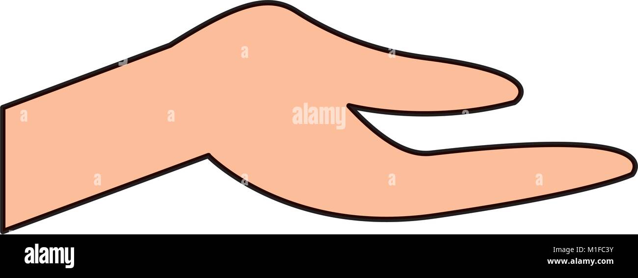 human hand extended open help gesture Stock Vector Image & Art Alamy