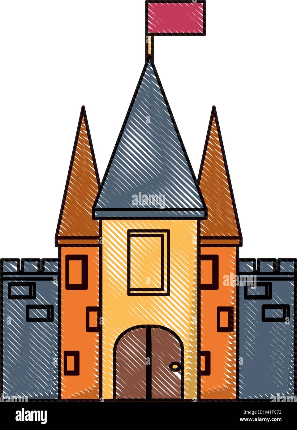 Medieval castle icon image Stock Vector Image & Art - Alamy