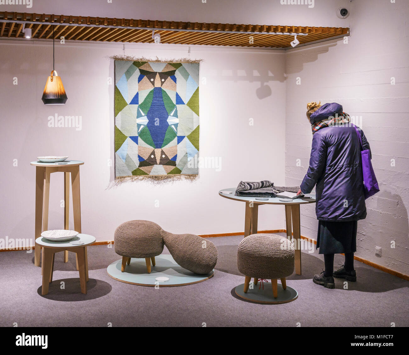 Design Show, The Nordic House, Reykjavik, Iceland Stock Photo