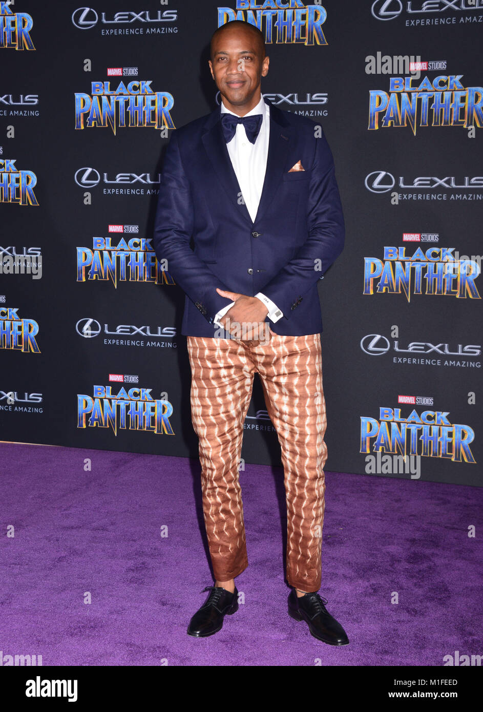 Los Angeles, USA. 29th Jan, 2018. J August Richards   attends the premiere Of Disney and Marvel's 'Black Panther' at Dolby Theatre on January 29, 2018 in Hollywood, California. Credit: Tsuni / USA/Alamy Live News Stock Photo