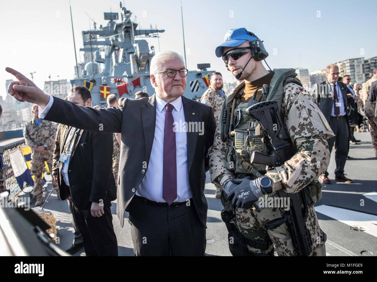 Beirut, Lebanon. 30th Jan, 2018. German President FrankWalter