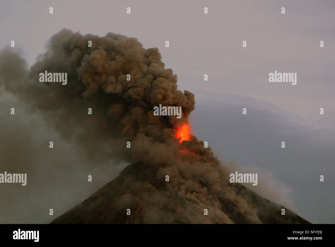 January 24, 2018 Daraga, Albay, Bicol Region, Philippines Mayon