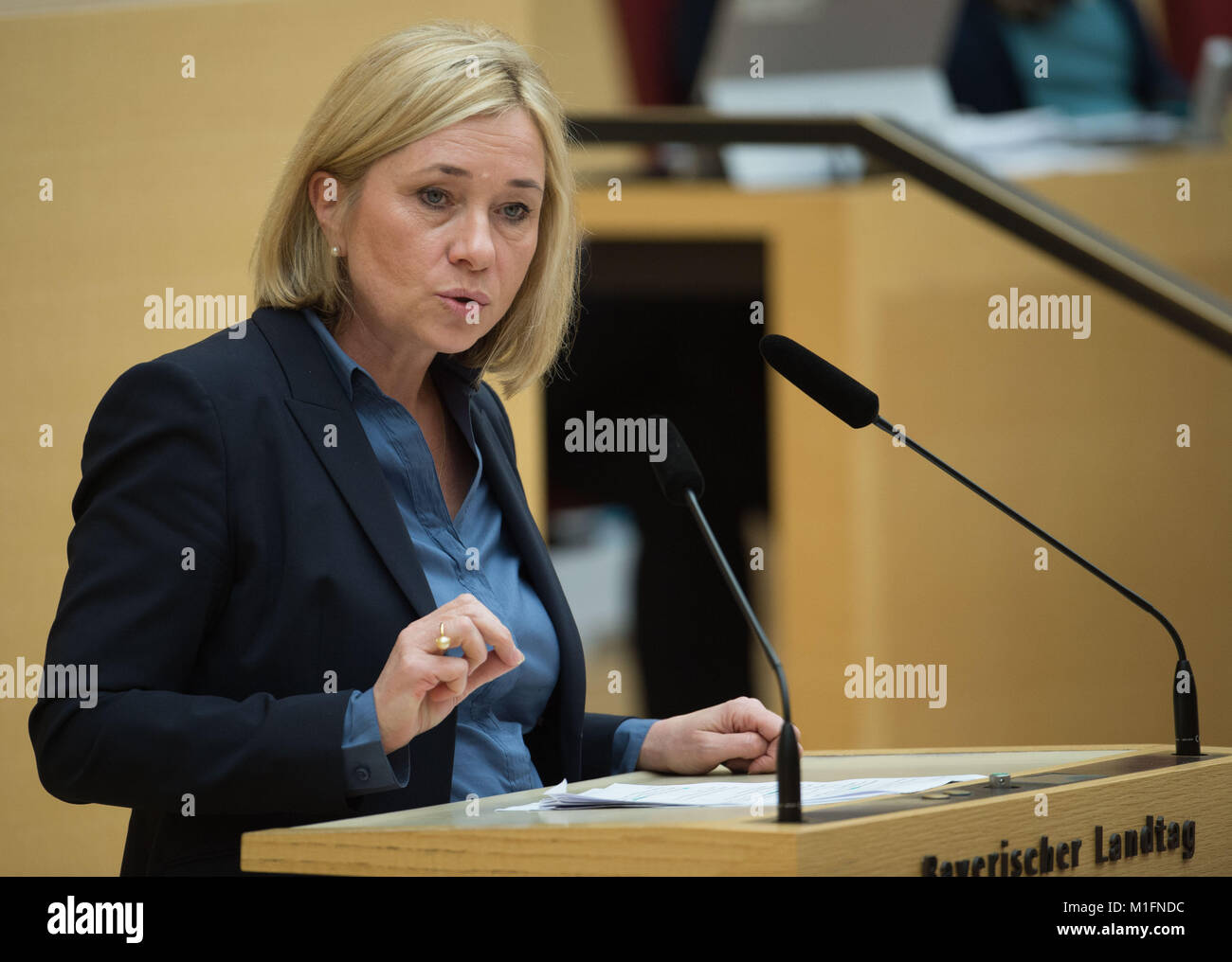 Doris Rauscher of the Social Democratic Party (SPD) speaking at the ...