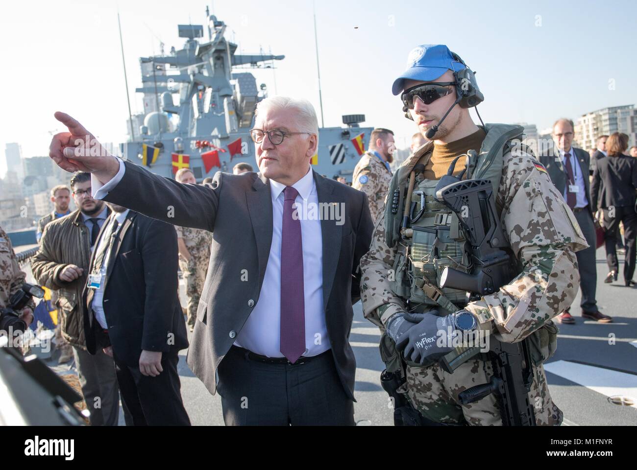 Beirut, Lebanon. 30th Jan, 2018. German President FrankWalter