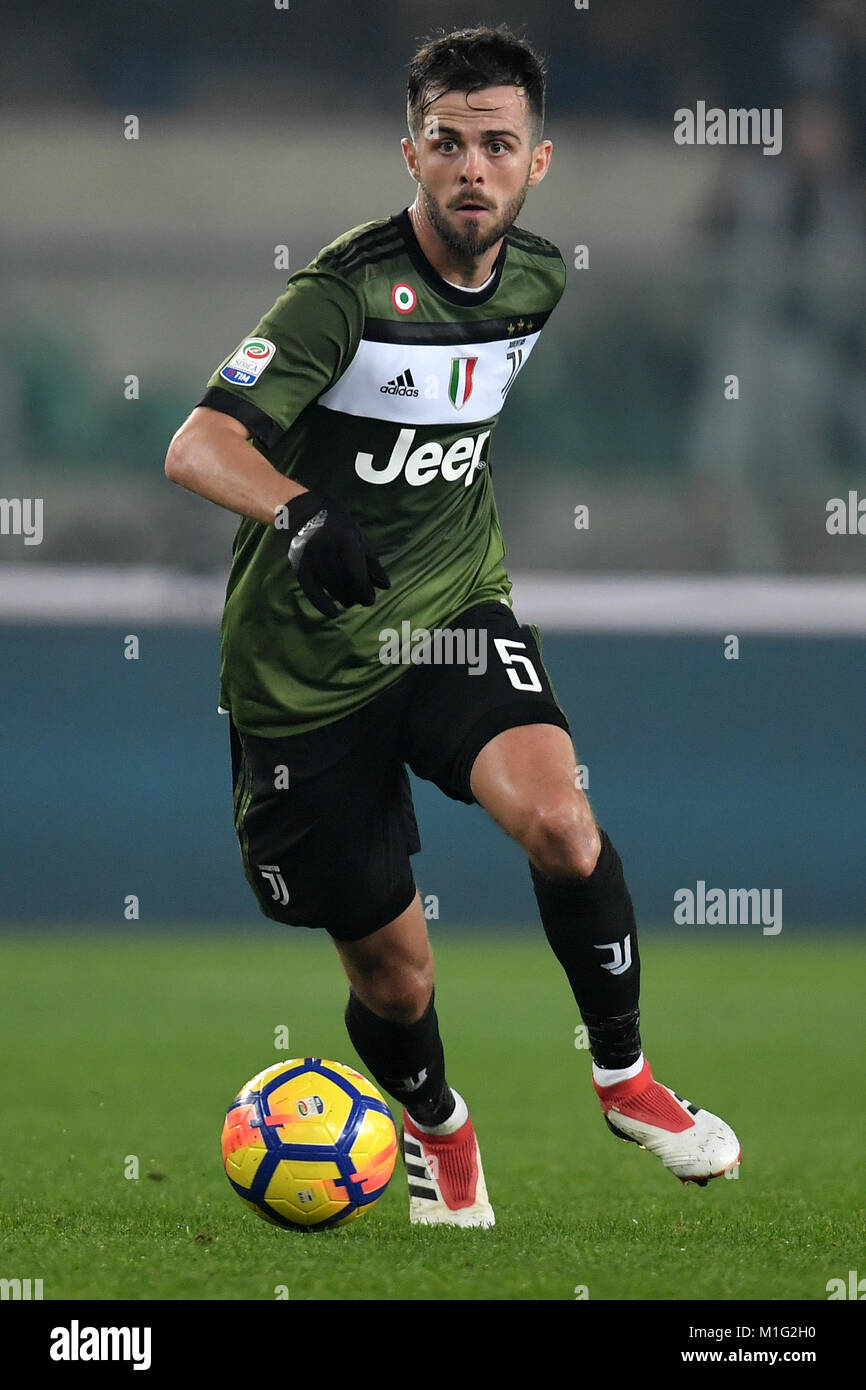 Miralem Pjanic Juventus Verona 27-01-2018 Stadio Bentegodi Football Stock  Photo - Alamy