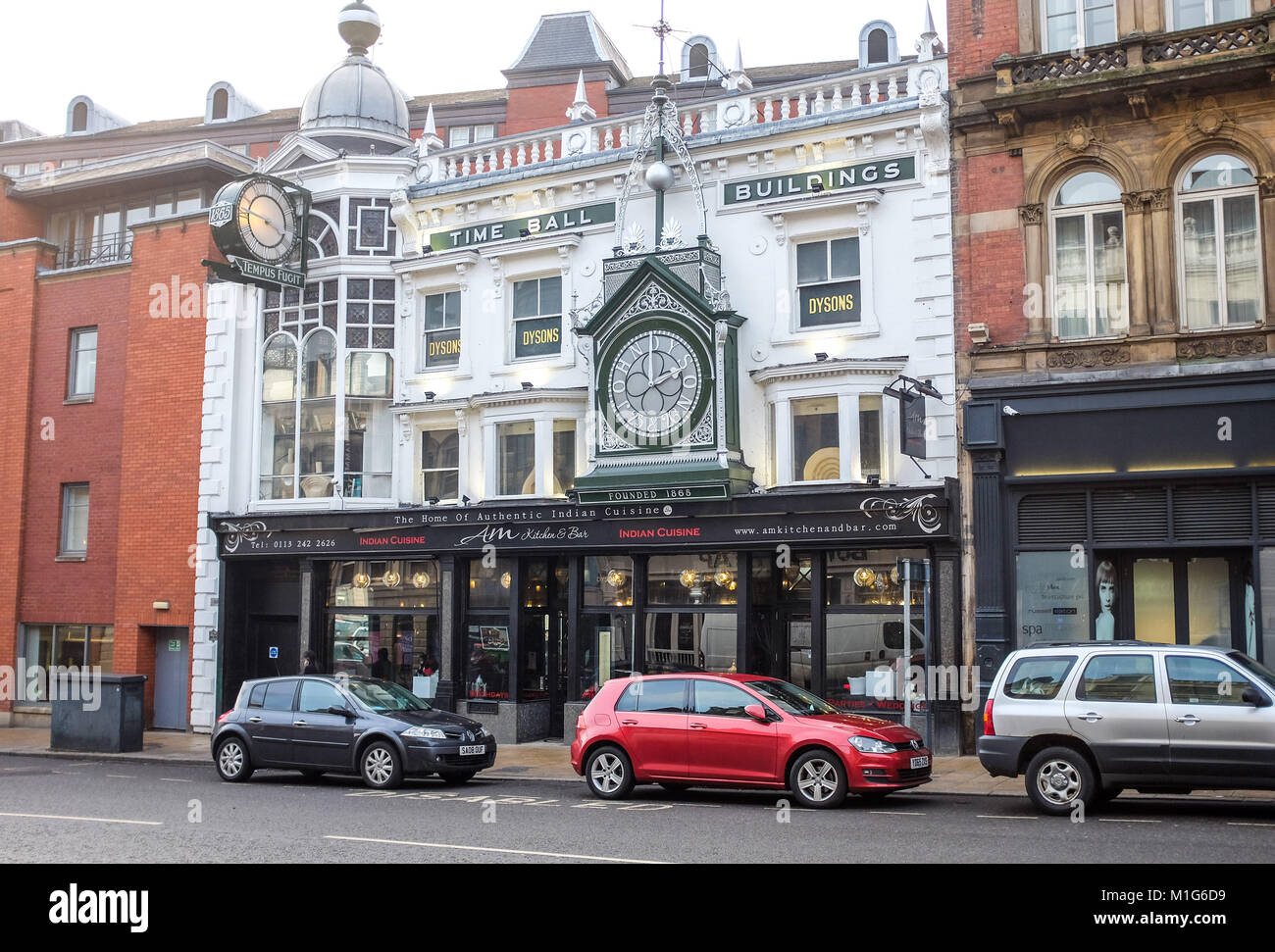 Leeds Yorkshire UK - The Dysons Time Ball Buildings On the top and