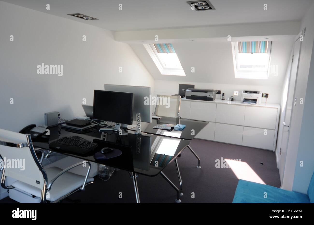 Office space converted into home hi-res stock photography and images