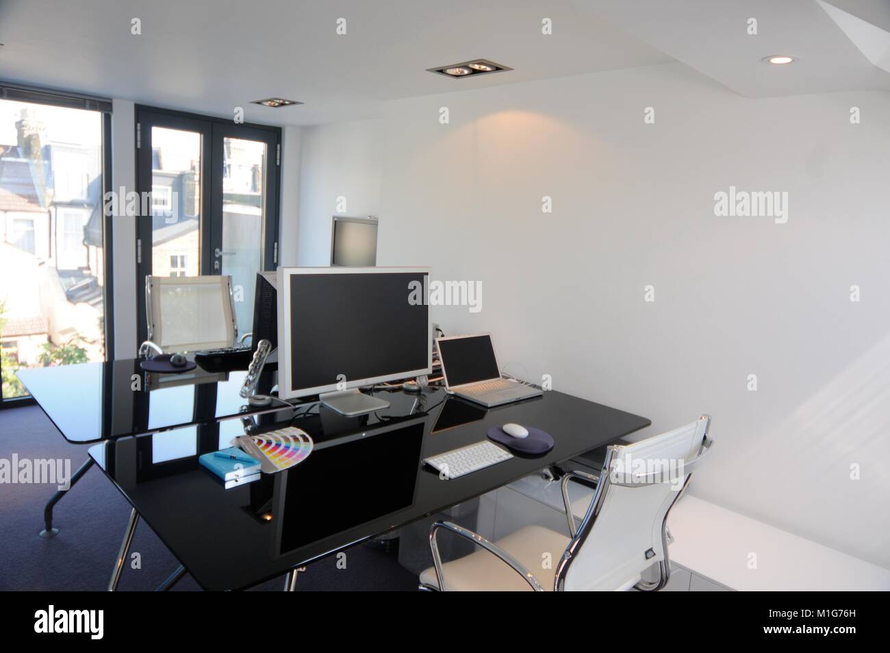 Office space converted into home hires stock photography and images