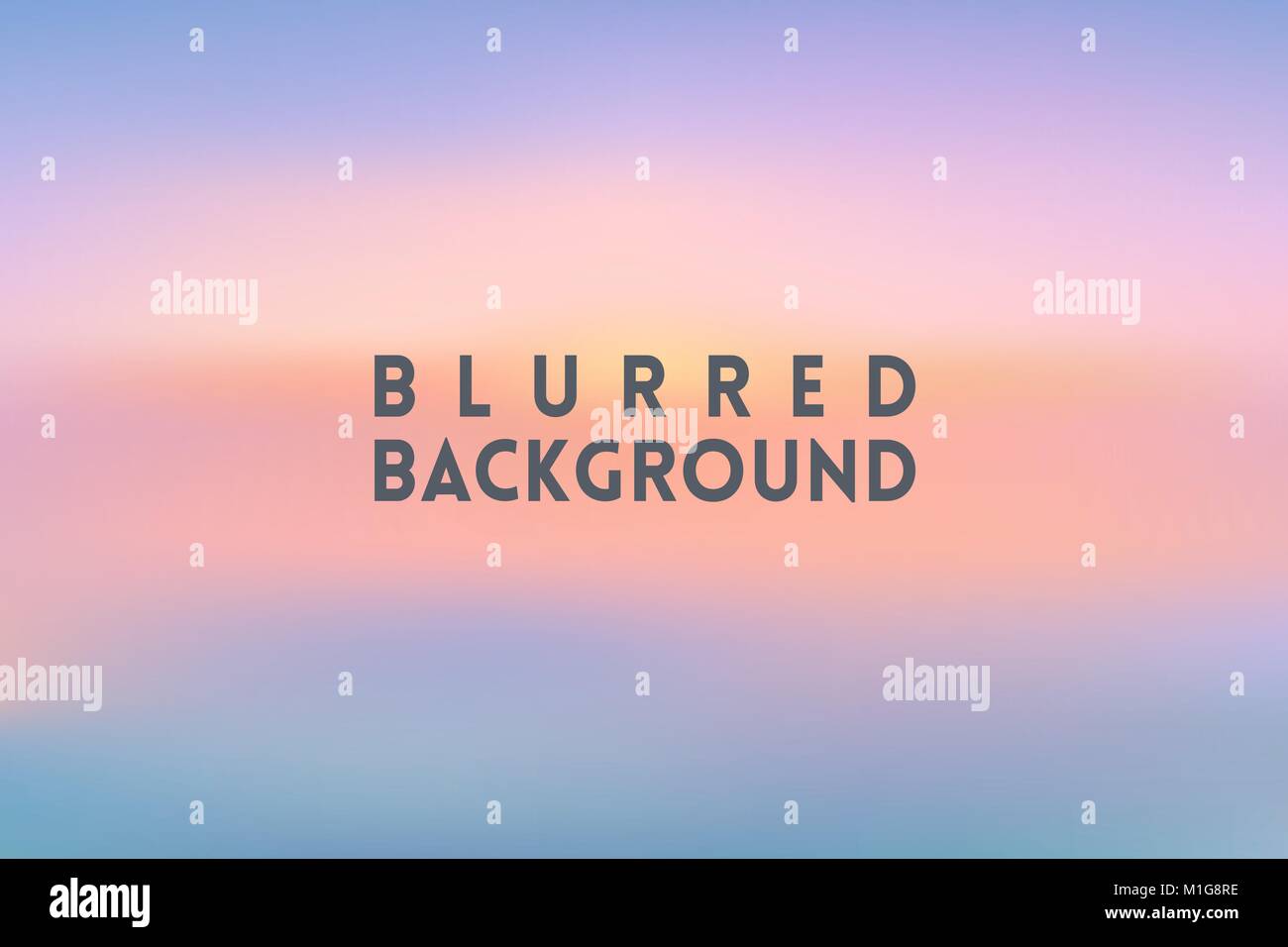 horizontal wide multicolored blurred background Stock Vector