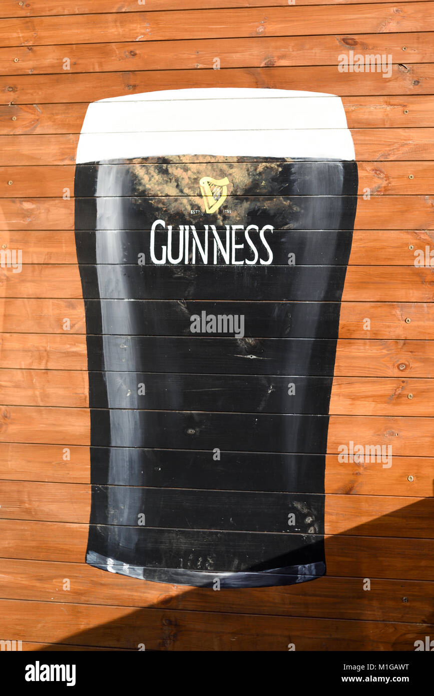 Guinness pint empty hi-res stock photography and images - Alamy